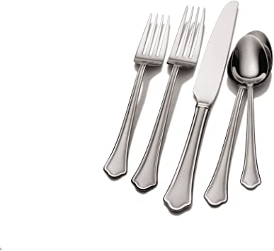 International Silver 5128726 Capri Frost 20-Piece Stainless Steel Flatware Set, Service for 4