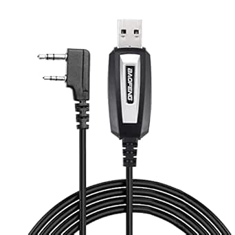 BAOFENG USB Programming Cable CH340 Chip Compatible Wiht UV-5R BF-F8HP 5RM UV-21R GMRS UV-5G Plus GM-15PRO GM-5RH GM21 K5PLUS AR-152 UV-17R TIDRADIO TD-H3 8 Quansheng UV-K5 8 Ham Radio