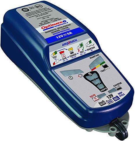OptiMATE 6 Ampmatic, TM-181, 9-step 12V 5A Battery Saving charger-tester-maintainer