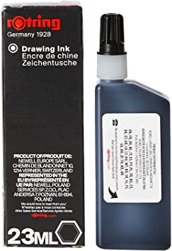 rOtring Isograph Technical Drawing Pen, Liquid Ink, 23 ml, Black