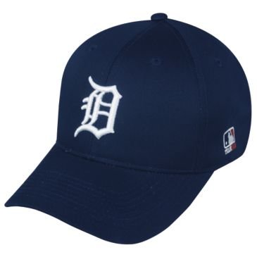 MLB ADULT Detroit TIGERS Home Blue Hat Cap Adjustable Velcro TWILL