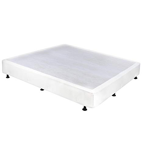 Milliard Box Spring Frame Queen Size High Profile Mattress Foundation | Metal Structure | Quiet, Smart Design | Easy Assembly, Use with or Without Included Legs or Directly on Bed Frame - Queen