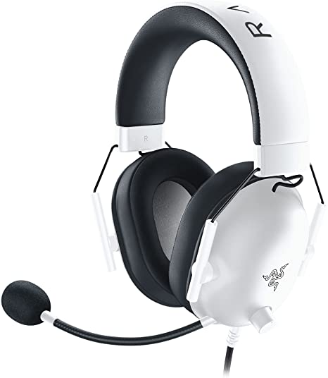 Razer BlackShark V2 X Gaming Headset: 7.1 Surround Sound - 50mm Drivers - Memory Foam Cushion - for PC, Mac, PS4, PS5, Switch, Xbox One, Xbox Series X|S, Mobile - 3.5mm Audio Jack - White