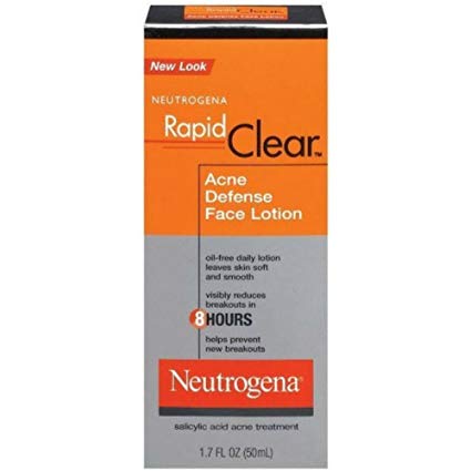 Neutrogena Rapid Clear Acne Defense Face Lotion 1.70 oz