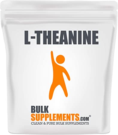 BulkSupplements.com L-Theanine Powder - Stress Supplements - L Theanine Powder - Focus Aid Supplements - GABA Supplements - Amino Acid Nutritional Supplements (500 Grams - 1.1 lbs)