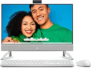 Dell Inspiron 7720 27" FHD Touchscreen All-in-One Desktop PC - 13th Gen Intel Core i7-1355U 10-Core up to 5.0 GHz, 16GB RAM, 1TB NVMe SSD, GeForce MX550, Wi-Fi 6E   Bluetooth, Windows 11 Home, White