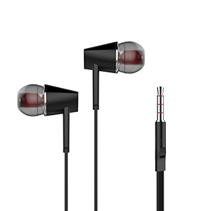 PWOW Earphones Wired Earbuds Headphones with Mic Stereo In Ear Headphones