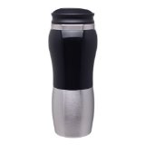 188 Stainless Steel Insulated Thermal Coffee Tumbler - Double Wall - 14oz Capacity - Black