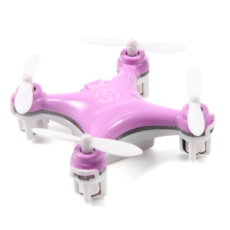 Cheerson CX-10 4CH 24GHz 6 Axis Gyro LED Rechargeable Mini Nano RC UFO Quadcopter - Pink