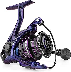 KastKing Royale Legend Pro Spinning Fishing Reel, Lightweight Yet Powerful, Digi-Cut Aluminum Gear, Aerodynamic Reel Rotor, 6.2:1 Gear Ratio, 25LBs Max Drag, TPE Handle Knobs, Unique Celestial Color