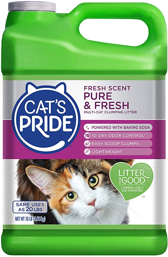 Cat's Pride Fresh & Light Ultimate Care Scented Multi-Cat Litter, 10 Pound, Single Pack