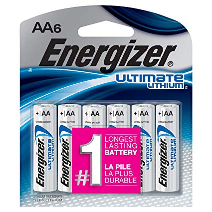 Energizer Ultimate Lithium Batteries Batteries AA, 6 Each