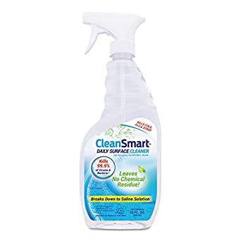 CleanSmart 25052 Smart Spray Daily Surface Disinfectant Cleaner, 23 oz Bottle (Case of 6)