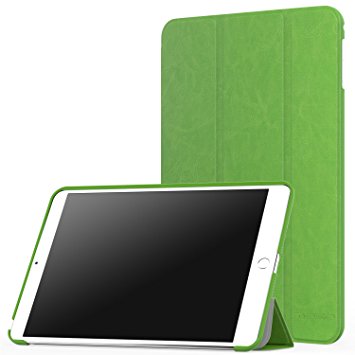 MoKo Case for iPad Mini 4 - Slim Lightweight Smart-shell Stand Cover Case With Auto Wake / Sleep for Apple iPad Mini 4 (2015 edition) 7.9 inch iOS Tablet, FM GREEN