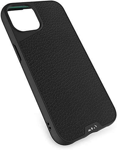 Mous - Protective Case for iPhone 13 - Limitless 4.0 - Black Leather - Fully compatible with Apple's MagSafe