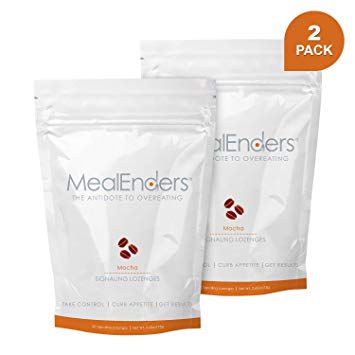MealEnders Cravings Control Lozenges | Stop Overeating, Curb Cravings and Reduce Snacking | 25-Count Bag (2-Pack) (2X Mocha)