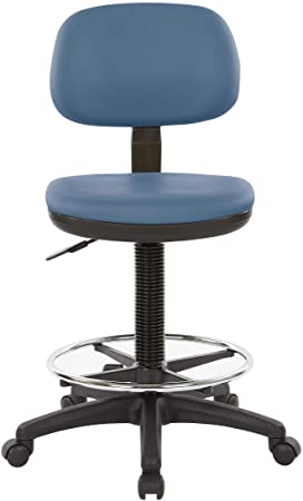 Office Star Products Drafting Chair with Sculptured Seat Dillon Blue