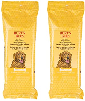 Burt's Bees For Dogs Multipurpose  Hypoallergenic Grooming Wipes | Honey Infused Puppy and Dog Wipes For Cleaning to Remove Dirt and Pet Odors, 50 Count