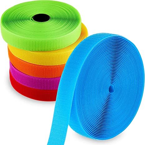 6 Rolls 150 Feet Carpet Marker Strips Nylon Carpet Strips for Teachers and Social Distancing, 6 Colors