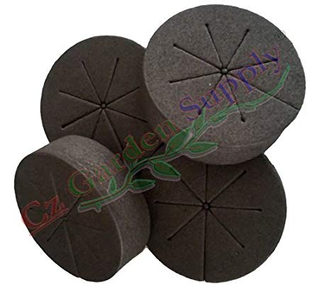 Cloning Collars Net Pot Inserts 25ct. PREMIUM GRADE Foam Better Than Neoprene. Fits 3 inch Net Cups/Pots for Hydroponics Plant Germination for DIY Cloners