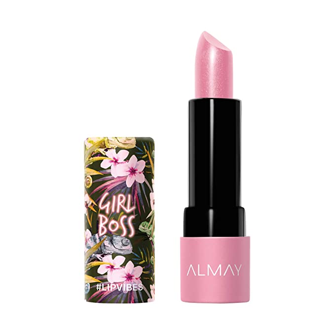 Almay Lip Vibes, Girl Boss, 0.14 Ounce, cream lipstick , pink