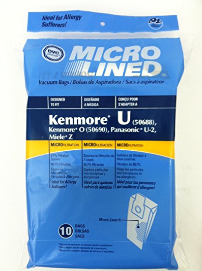 Home Care Products Kenmore 50688 Micro Lined Paper Bags, 10-Pack