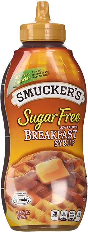 Smucker's Sugar Free Breakfast Syrup, 14.5 Oz (Pack of 2)