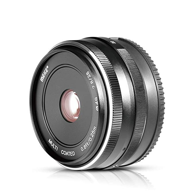Meike MK 28mm f/2.8 Fixed Manual Focus Lens fit Fujifilm X Mount Mirrorless APS-C Camera X-Pro2 X-E3 X-T1 X-T2 X-T3 X-T10 X-T20 X-A2 X-E2 X-T100 X-E1 X30 X70 X-M1 X-A1 XPro1,etc