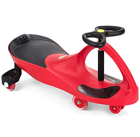 The Original PlasmaCar by PlaSmart Inc. – Polyurethane PU Wheels – Red, Ride On Toy, Ages 3 yrs and up – No batteries, gears, or pedals, Twist, Turn, Wiggle for endless fun