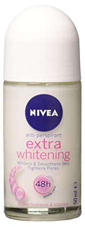 Nivea Extra Whitening Pore Minimizer Antiperspirant Deodorant Roll-on - 50ml X 3 Packs