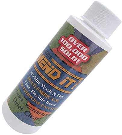 Mend It Clear and Flexible Clothing Glue. Handy for Emergency Repairs or Permanent Fixes