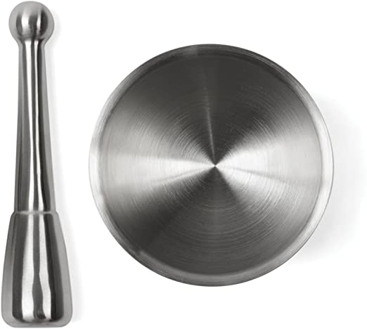 Fox Run 3860 Mortar and Pestle, Stainless Steel