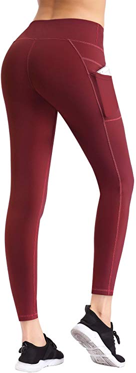 LifeSky Yoga Pants for Women with Pockets High Waist Tummy Control Leggings 4 Way Stretch Soft Athletic Pants