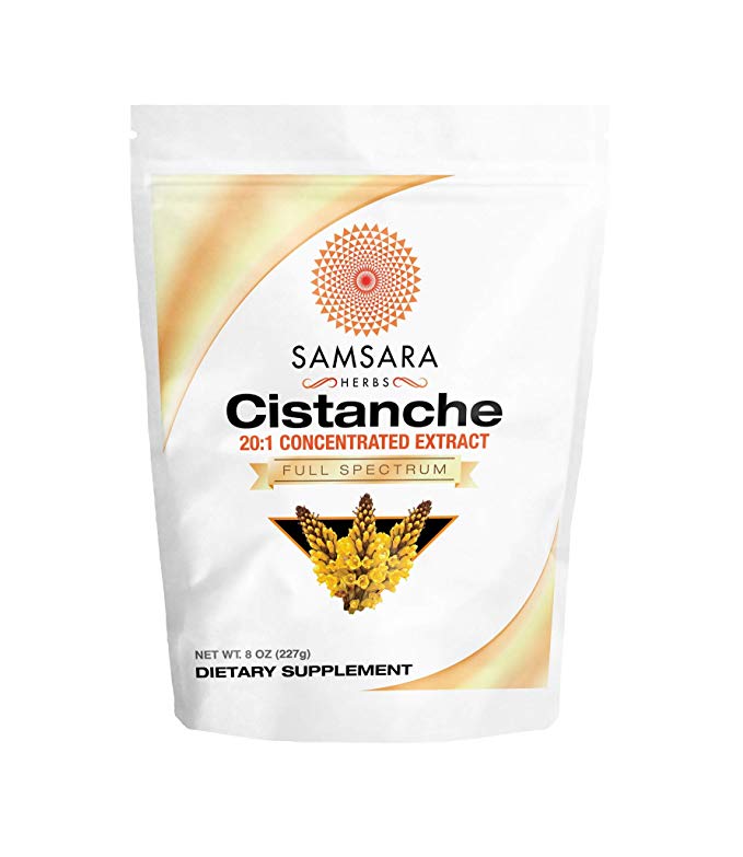 Samsara Herbs Cistanche Extract Powder (8oz) 20:1 Concentration - 3rd Party Tested