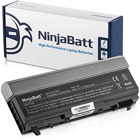 NinjaBatt 9 Cell Laptop Battery for Dell MP490 PT434 4M529 Latitude E6410 E6400 E6500 E6510 Precision M4400 M4500 KY265 NM631 GN752 U5209 KY477 - High Performance [6600mAh/73wh]