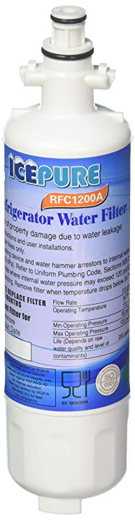 Icepure RWF1200A Compatible with LG LT700P, ADQ36006101 ,KENMORE 469690 Refrigerator Water Filter 1PACK