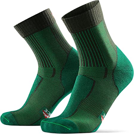 Calcetines Ligeros de Senderismo y Trekking de Lana Merina, para Hombre y Mujer, Otoño y Invierno, Transpirables, Acolchados y Anti-rozaduras,Calcetines Cómodos Para Caminar, Pack de 1