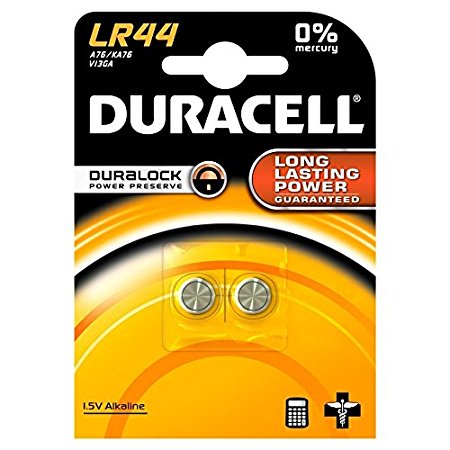 Duracell Electronics LR44 1.5 V Alkaline Batteries - 2-Pack