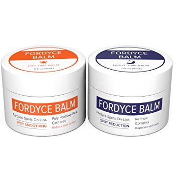 Fordyce Spots Removal Cream FOR LIPS. The first clinically proven fordyce spot home treatment for men and women. Works fast and is painless. Better results than laser therapy.