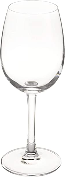 Voglia Nude 10.5 Ounce All-Purpose Wine Glasses, Set Of 6 Crystal Stemmed Wine Glasses - For White or Red Wines, Laser-Cut Rim, Fine-Blown Crystal White Wine Glasses, Dishwasher-Safe Stemware