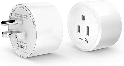 YUNTAB Wireless Outlet Smart Plug Socket, No Hub Required, Wi-Fi, Mini, Compatible with Amazon Alexa Remote Control(2 Packs)
