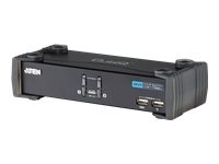 ATEN 2-Port USB 2.0 DVI KVMP Switch with Cables CS1762A (Silver)