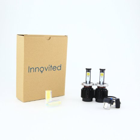 Innovited All In One LED Headlight Conversion Kit - H4 9003- 6000K 80W 8,000Lm With CREE Bulbs - 2 Year Warranty