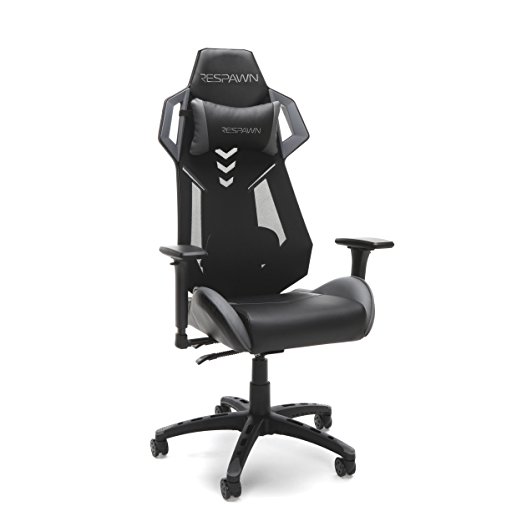 RESPAWN-200 Racing Style Gaming Chair -  Ergonomic Performance Mesh Back Chair, Office or Gaming Chair (RSP-200-GRY)