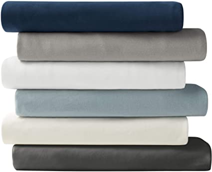 Brielle Cotton Jersey Knit (T-Shirt) Sheet Set, Queen, Marshmallow
