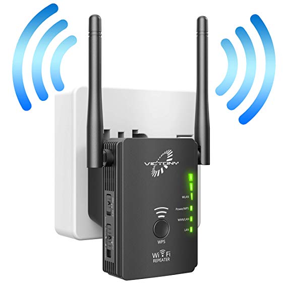 VICTONY WA305 WiFi Extender 300Mbps WiFi Signal Booster 2.4 G Frequency with 2 x External Antennas