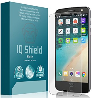 Moto Z Droid Screen Protector, IQ Shield Matte Full Coverage Anti-Glare Screen Protector for Moto Z Droid (Verizon Droid Edition) Bubble-Free Film w/