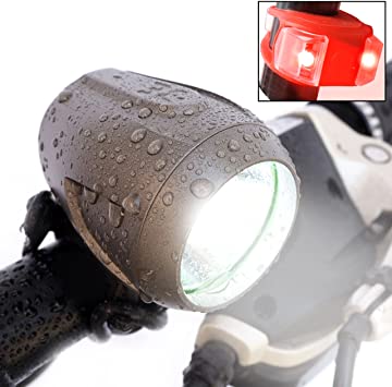 Bright Eyes Newly Upgraded and Fully Waterproof 1200 Lumen Rechargeable Mountain, Road Bike Headlight, 6400mAh Battery (Now 5  Hours on Bright Beam). Free Diffuser Lens/TAILLIGHT