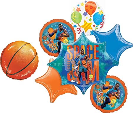 Space Jam Birthday Party Supplies Balloon Bouquet Decorations