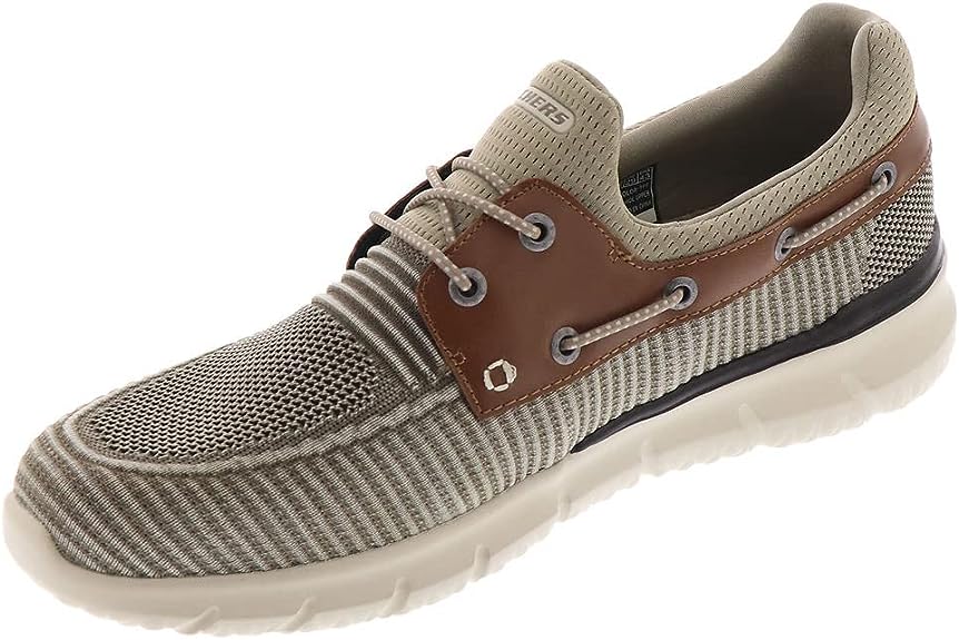 Skechers Men's Del Retto-Clean Slate Knitted Bungee Slip On